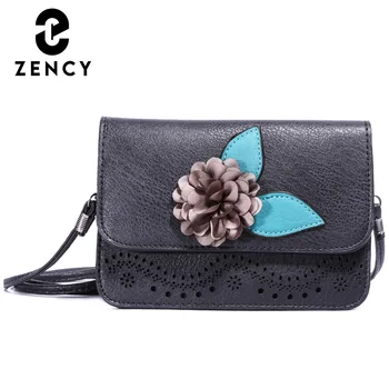 

Zency Simple Fashion Flower Women's Shoulder Bag Soft Pu Leather Handbag New Style Messenger Bag High Quality Crossbody Bag