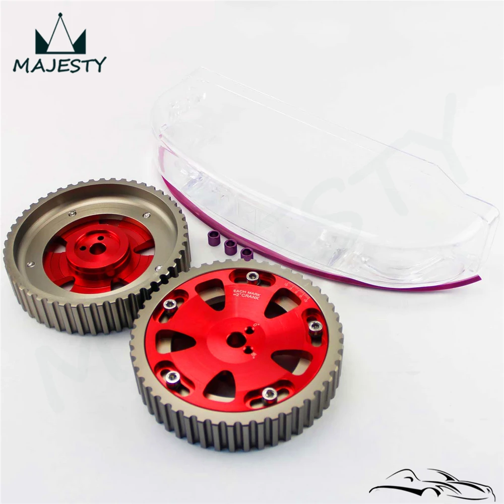 Шкив камеры + крышка для M * itsubishi EVO 1 3 Eclipse DSM 4G63 92 95|Кривошипный механизм| |
