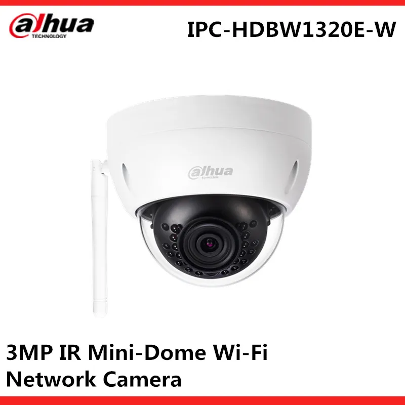 

Dahua original IPC-HDBW1320E-W 3MP IR Mini-Dome Wi-Fi Network Camera with wifi Max IR LEDs Length 30m