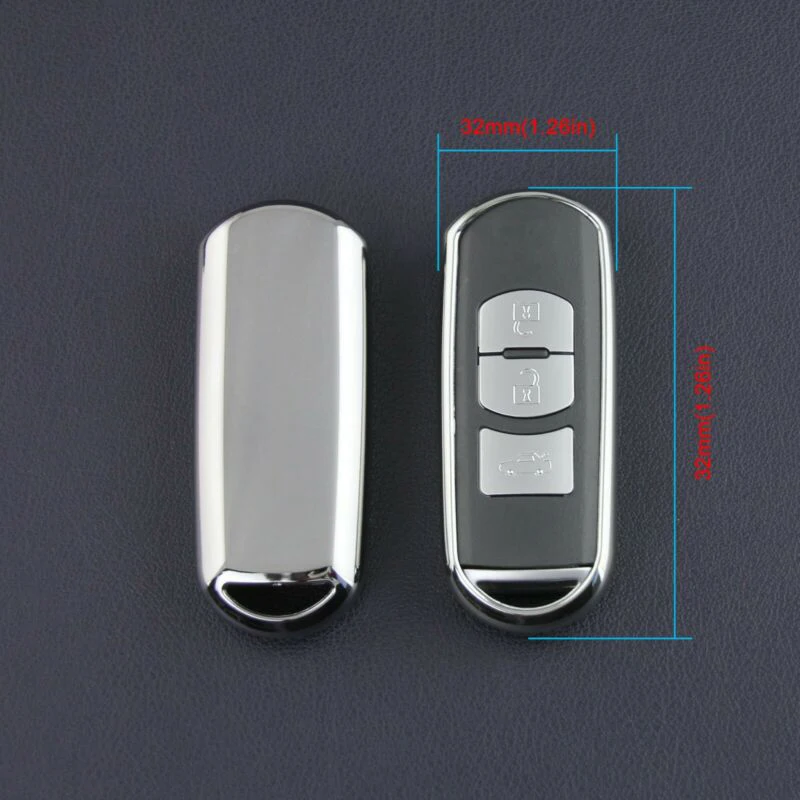 Умный чехол для ключей, защитный чехол для Mazda 2/3/6/CX5/CX9 для Toyota Yaris, 1 шт., аксессуар для замены, брелок для автомобиля