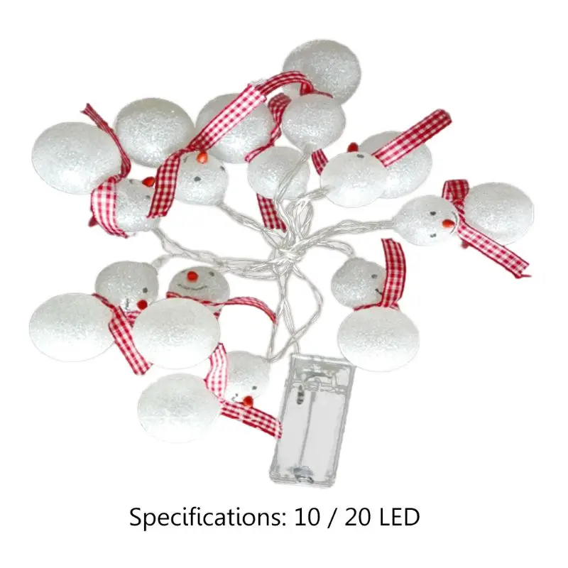 

10/20 Snowman Decorative String Light LED 1.5m 3m Christmas New Year Holiday Decoration Lighting Winter Indoor Outdoor Decor