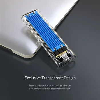 

Type-C SSD Enclosure M.2 NVMe/SATA Mobile Hard Drive Case Disk Case Box External Hard Disk for PC Windows Mac