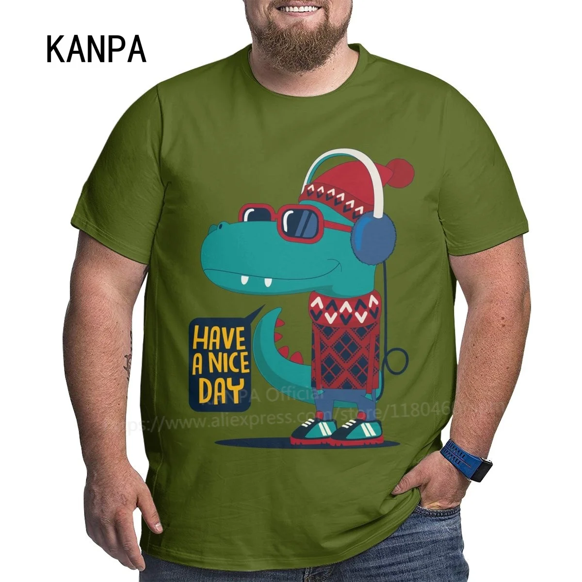 Kanpa 2020 модные футболки из 100% хлопка для больших мужчин с рисунком Мужская одежда