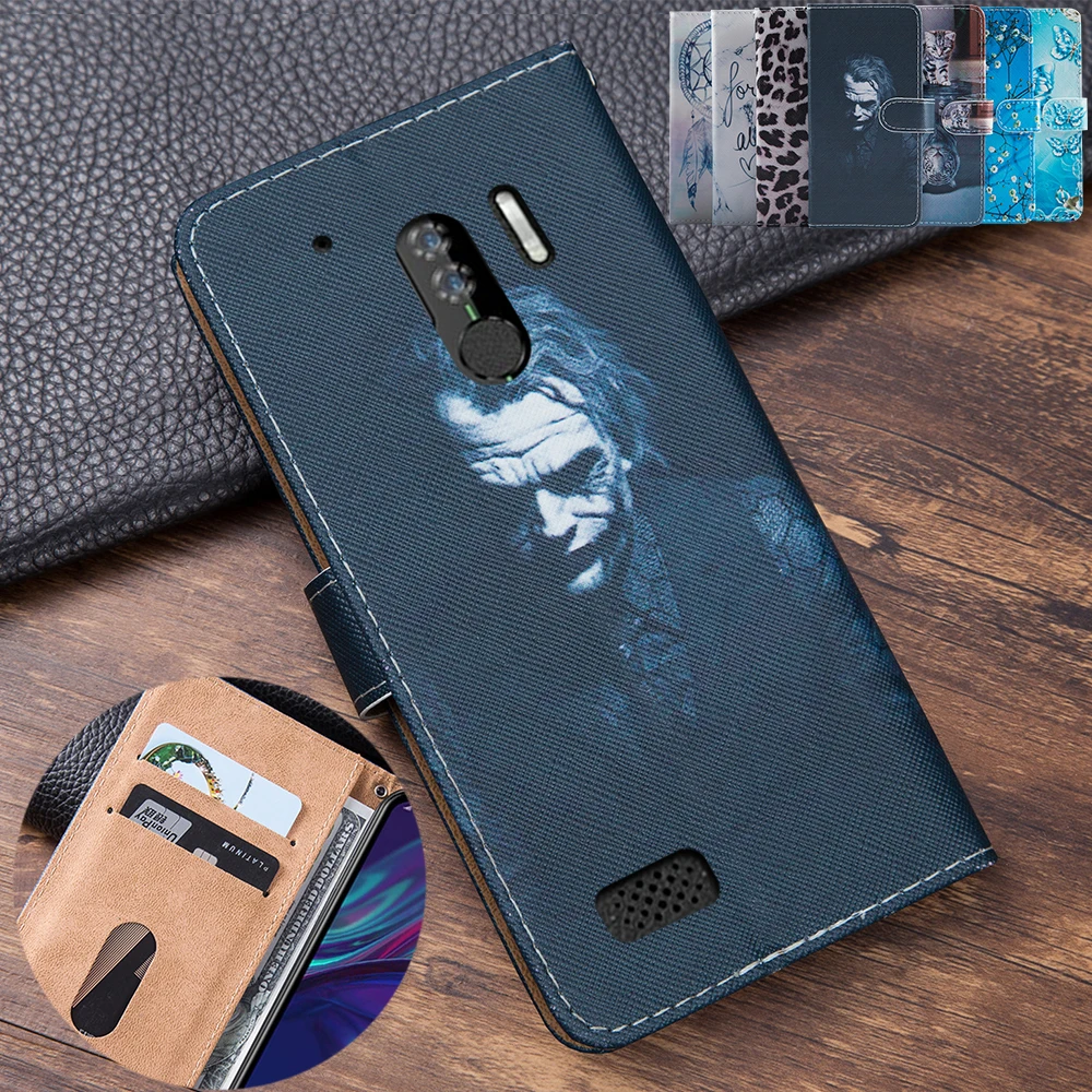 Чехол-книжка из кожи с 3D тиснением клоуна для HomTom HT80 чехол телефона держатель