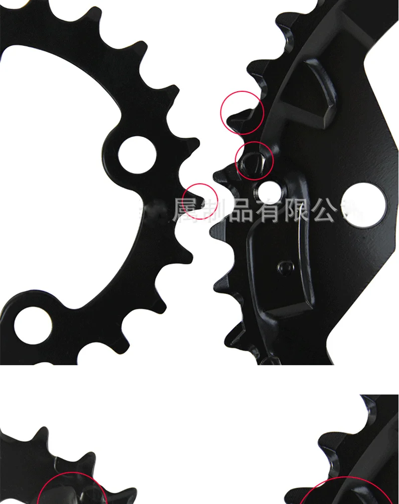 Цепь MTB горный велосипед 104BCD 8/9 скорость 22T 32T 42T шатуны зубная пластина части 104 BCD костюм для Prowheel шатуны