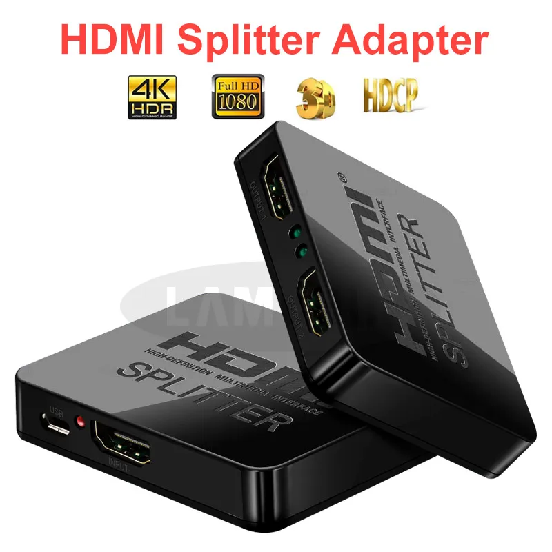 HDMI сплиттер 1 в 2 Выход 1080P HDTV HDMI усилитель переключателя для TV1080P HDMI переходник-разветвитель адаптер конвертер для DVD