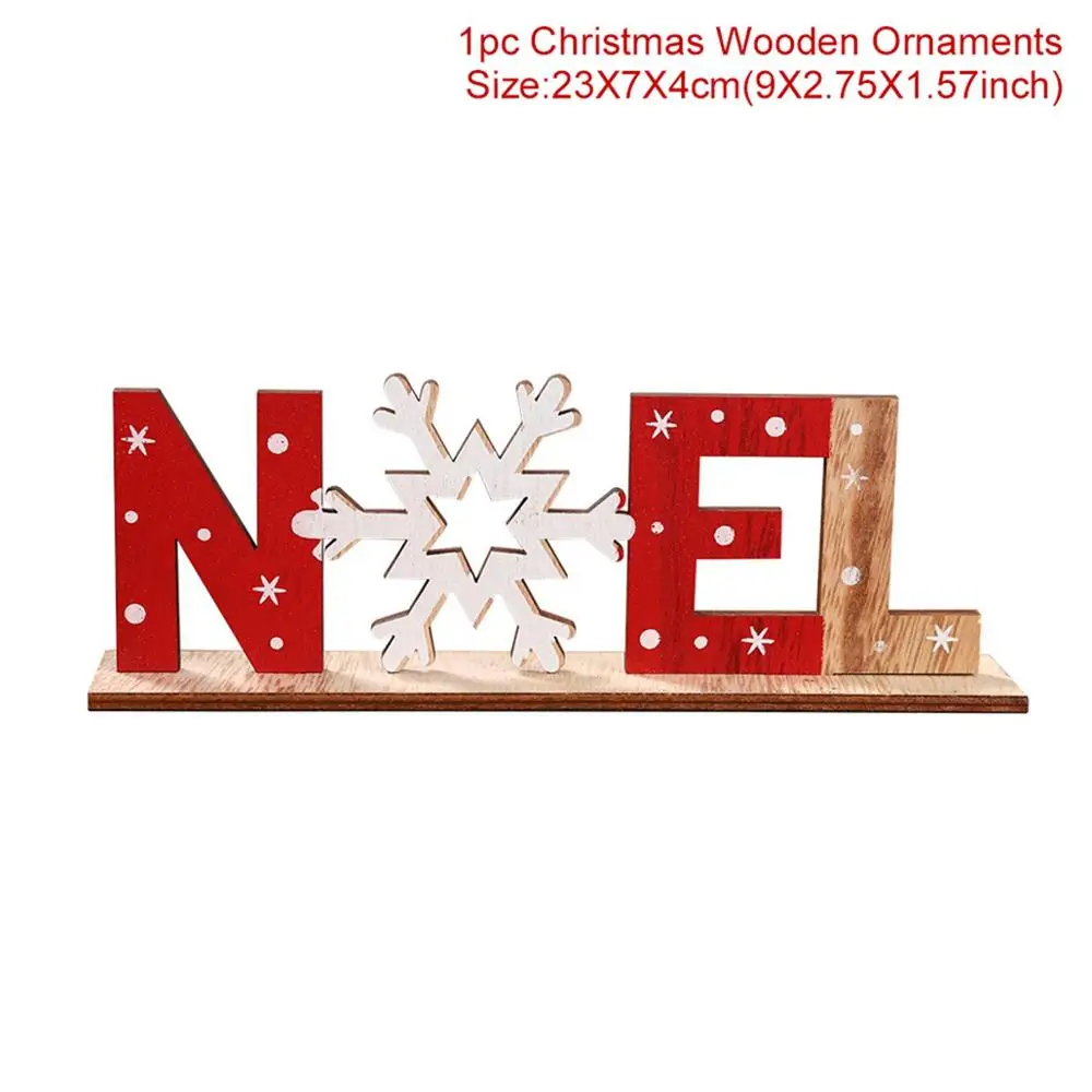 Huiran Merry Christmas, Санта-Клаус, лося, украшения, деревянные елки, украшения для дома,, Рождественский Декор, подарок на год - Цвет: Christmas Ornament