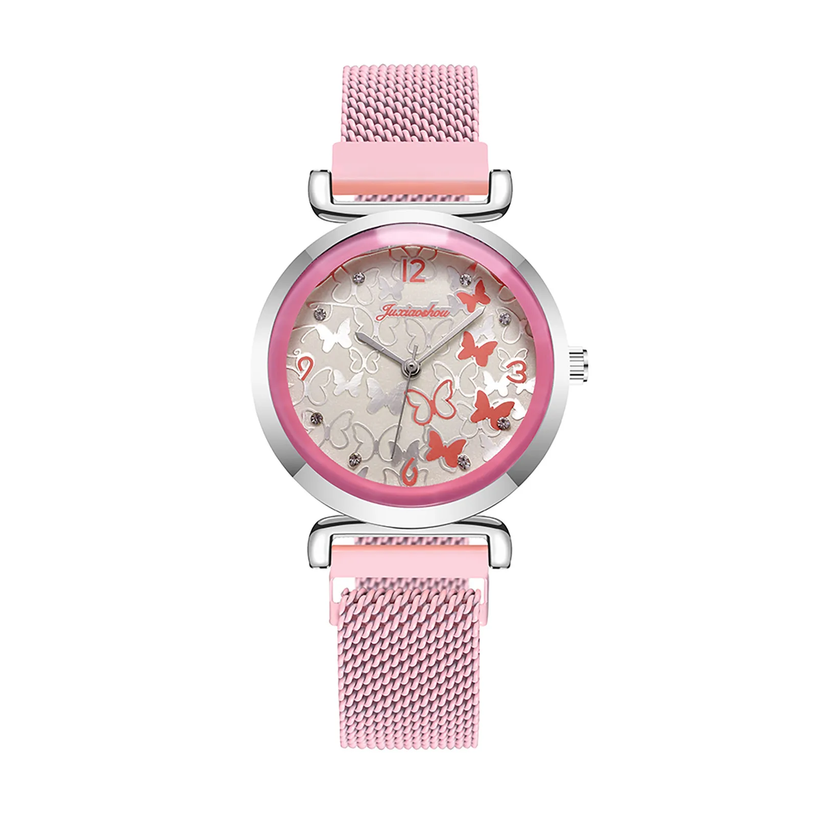 Часы женские простые с магнитной застежкой и стальным ремешком | Наручные часы