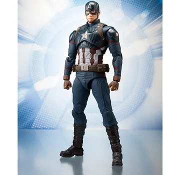 

15CM Figuarts Avengers 4 Captain America Figure Civil War Steve PVC Action Figures Model PVC Collectible Toy Doll Gift