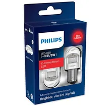 Лампа P21/5W 12V/24V-LED(BAY15d) 2.2/0.3W RED X-tremeUltinon LED gen2(к.уп.2шт.) PHILIPS 11499XURX2