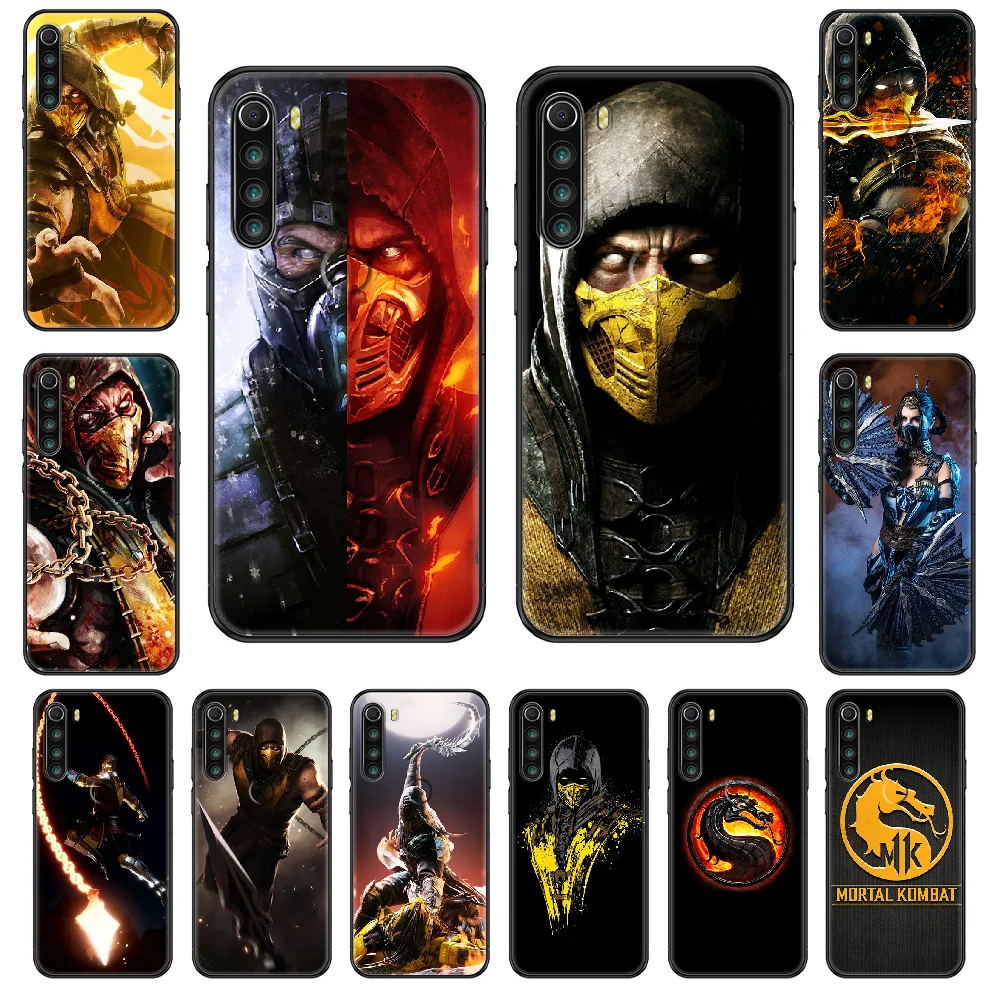 Чехол для телефона Game Mortal Kombat Xiaomi Redmi Note S2 4 5 6 7 8 A S X Plus Pro черный чехол из ТПУ
