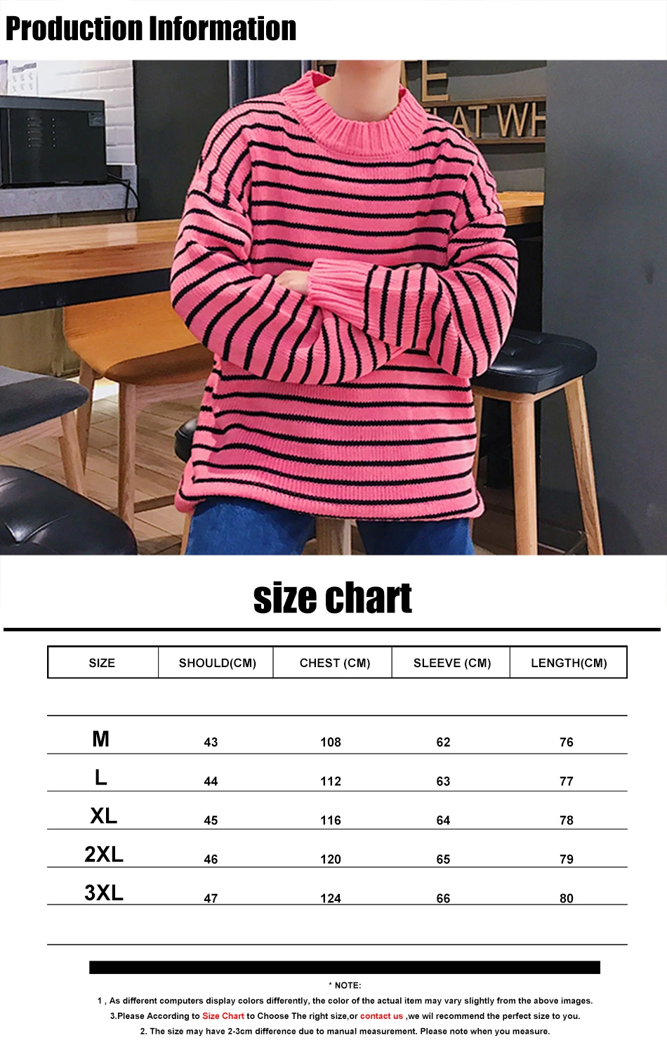 LAPPSTER мужской Корейский модный осенний полосатый свитер мужской s красочный пуловер уличная Свитера Пара черная одежда больших размеров