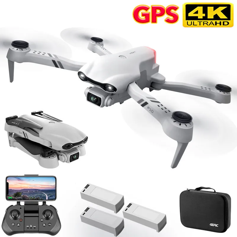 US $52.28 2021 New F10 4K HD dual camera with GPS 5G WIFI wide angle FPV realtime transmission rc distance 2km professional drone