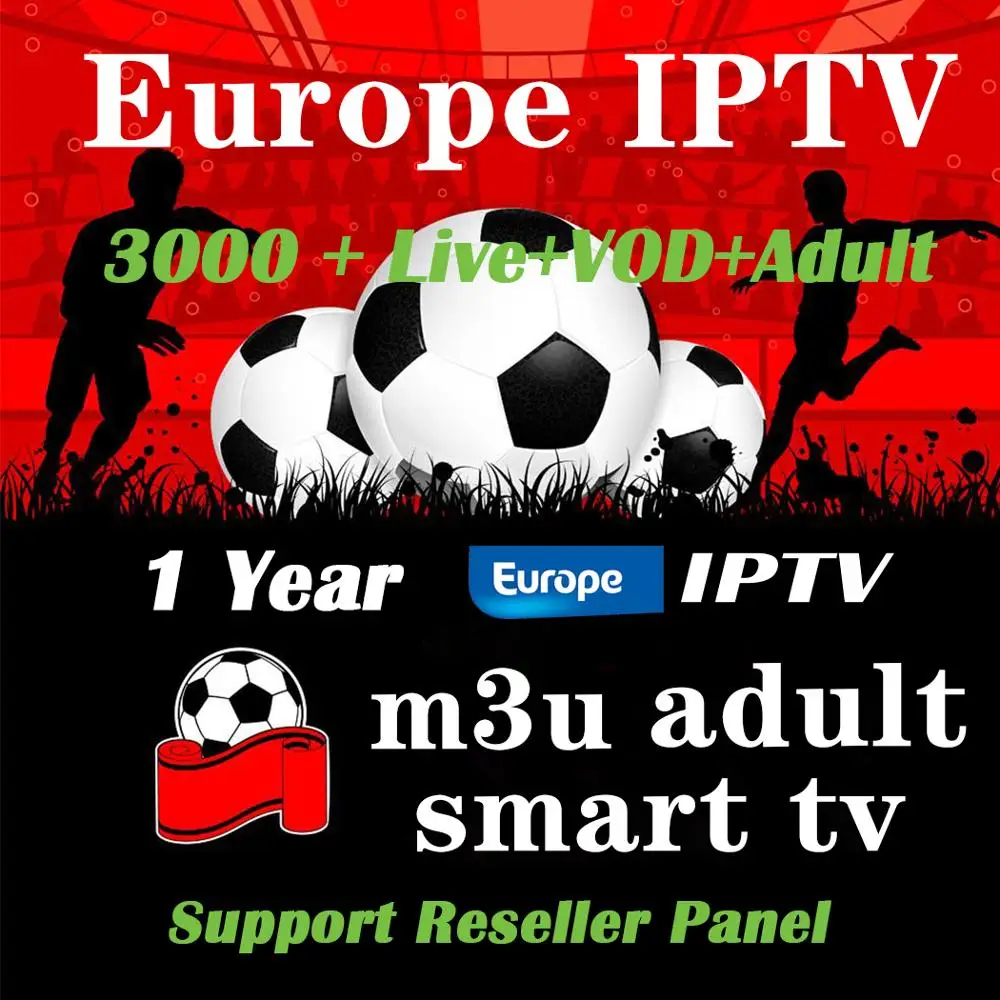 IPTV Subscription Spain 1 Year M3U Europe IPTV Code 3000  L photo