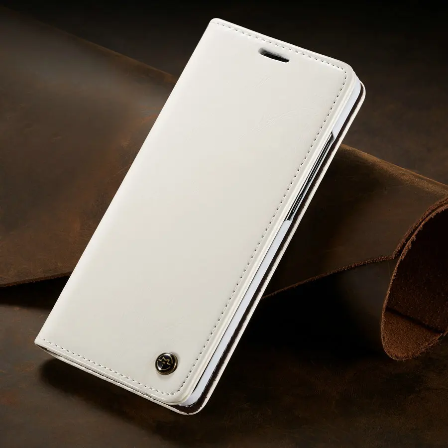 white Кожаный чехол CaseMe для samsung Galaxy A70, роскошный Магнитный кошелек для samsung A70, ультра тонкие Чехлы для мобильных телефонов с двумя краями - Цвет: white