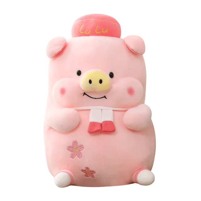 40 60 センチメートルルルピンク豚立ち脂肪ぬいぐるみ着さくら豚甘い動物貯金箱ぬいぐるみのためのガールフレンドに存在 Stuffed Plush Animals Aliexpress