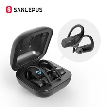 SANLEPUS беспроводные наушники Bluetooth 5,0 TWS светодиодный дисплей гарнитура с микрофоном стерео наушники для всех телефонов Xiaomi