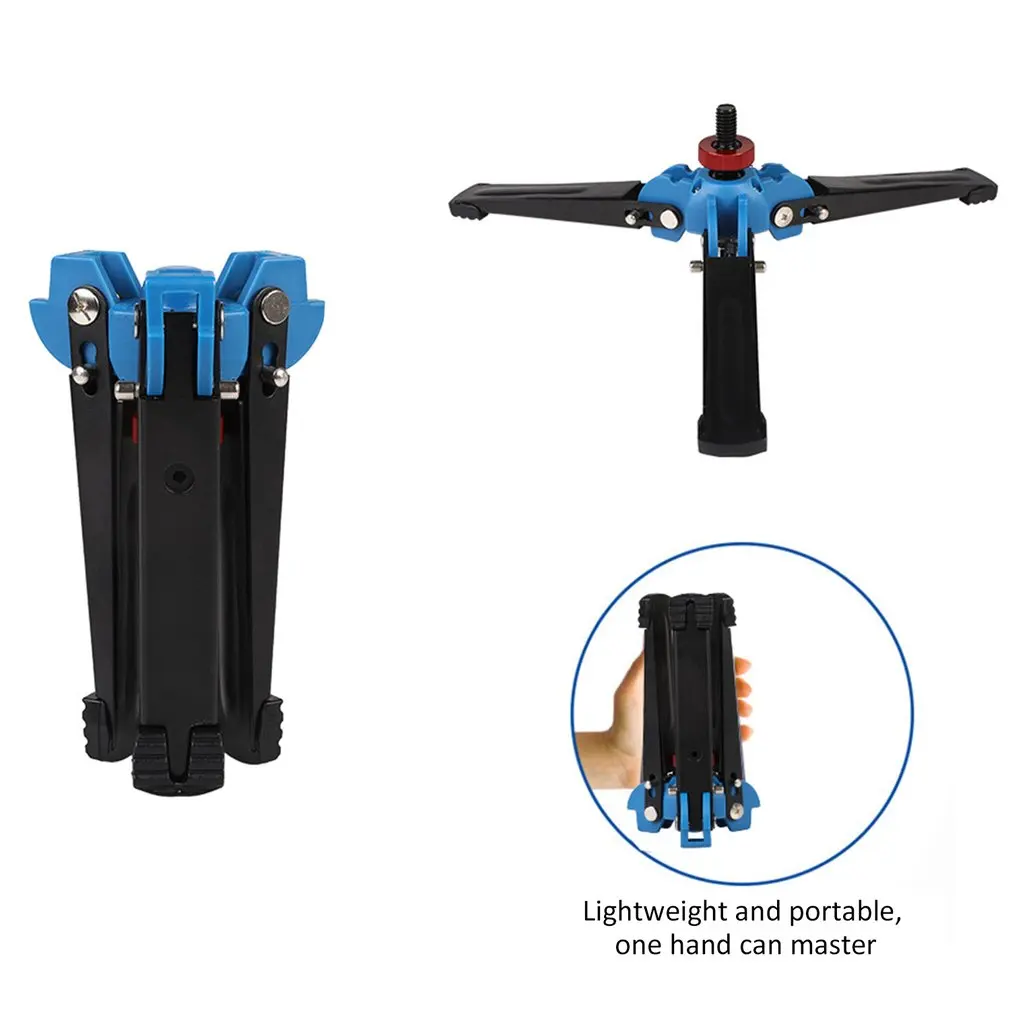  360 Degree Universal Stand Three Feet Support Stand Tripod Tripods Base for 3/8 Monopod Video Monop