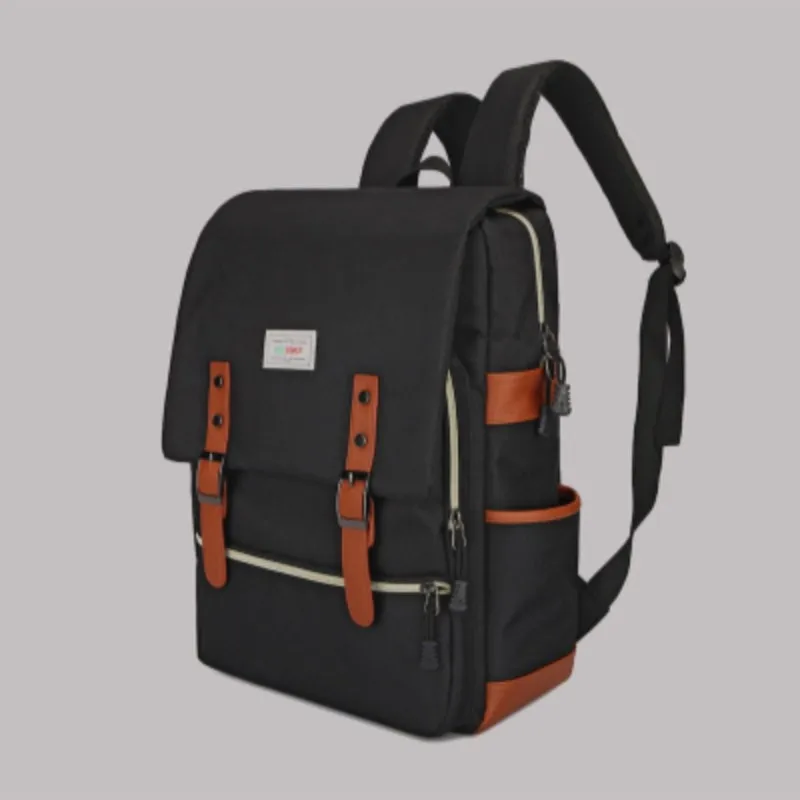 

Multi-pockets Fashion Backpack Breathable USB Retro Casual Travel Outdoor Multi-functional Canvas Bag Middle School Students