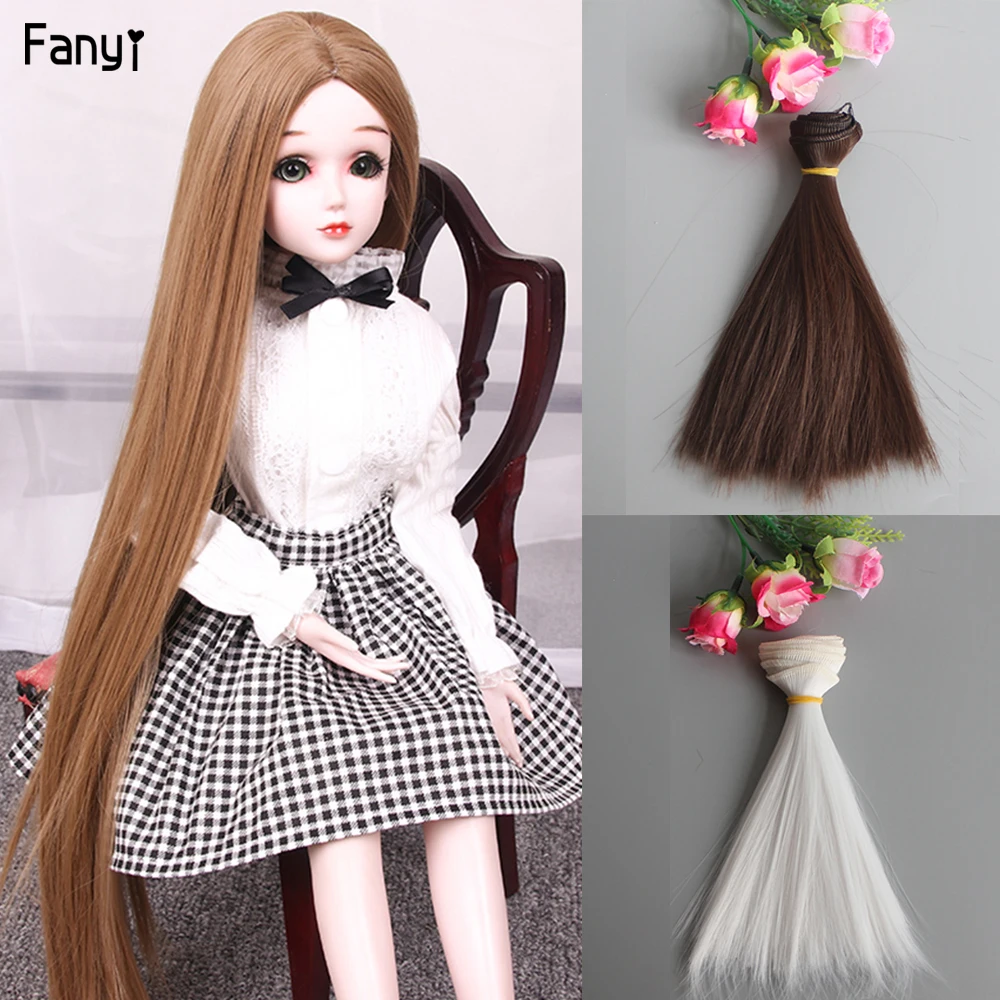 Кукла парик волосы для BJD и SD или детская игрушка diy трессы прямые 15 см * 100