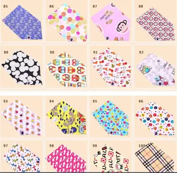 

Urparcel Unisex New Kid Baby Towel Saliva Waterproof Bandana Drool Bibs Triangular Bandage Pattern Set 5 Pcs Color Random