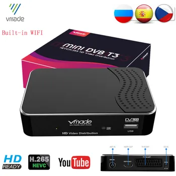 

Europe H.265/HEVC DVB-T2 DVB-T HD TV Decoder Built-in WIFI Support Dolby AC3 HD Audio Digital Terrestrial TV Tuner Receiver