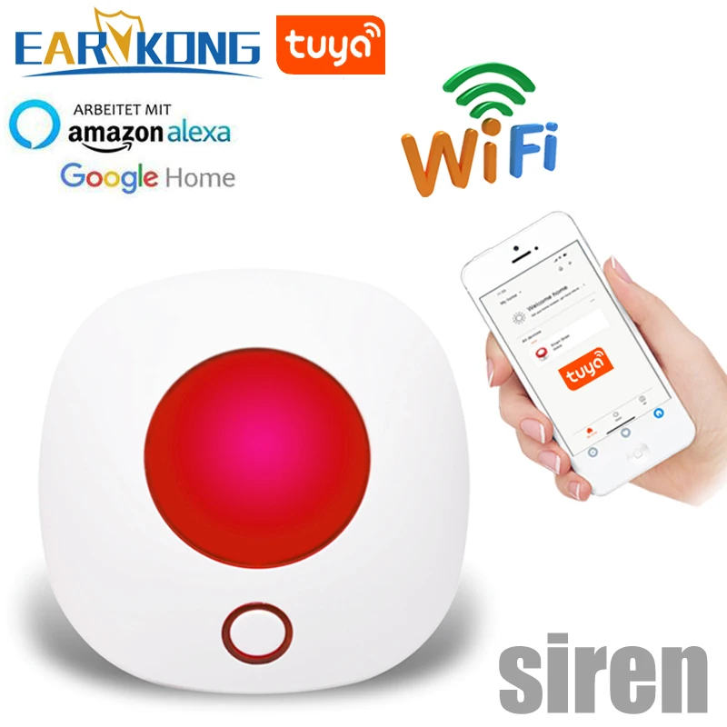 Wifi 433MHz Wireless Strobe Siren Sound and Light 100dB for G50 W123 PG103 PG168 Home Security WIFI GSM Alarm Panel System | Безопасность