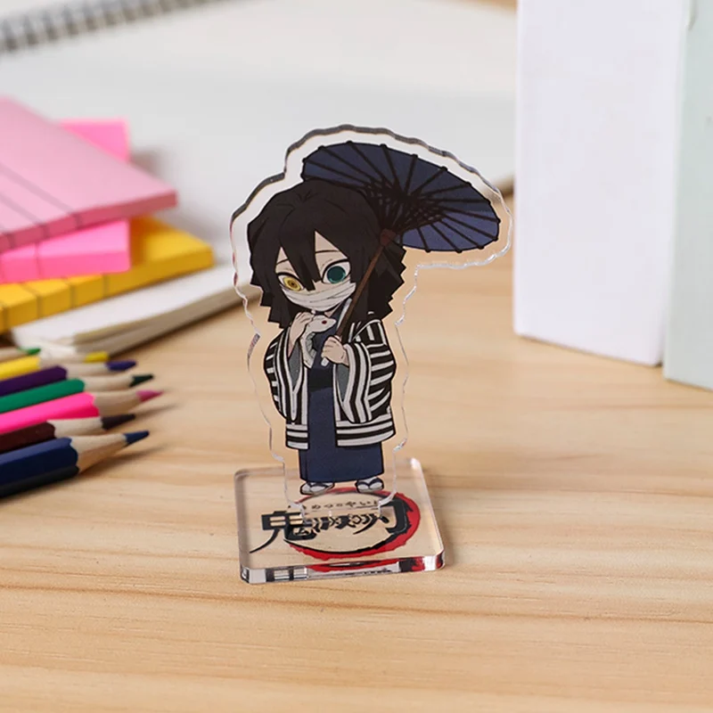 Anime Demon Slayer Kimetsu no Yaiba Acrylic Desk Stand Figures Models Figures Plate Holder Stand Model Plate Decor Gift