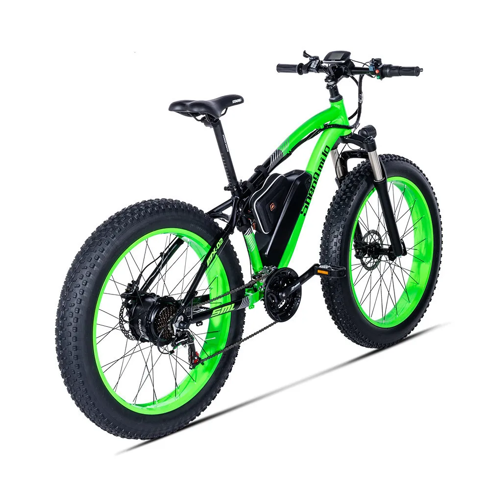 Powerful Electric Bicycle Two Wheels Electric Bicycle 48v 500w Big Tire Off Road Green Yellow Electric Scooter Adults (2)