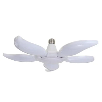 

LED Garage Lights Fan-Blade Shaped Cold White Foldable Energy Save 75W E27 Super Bright Wide Voltage Home Ceiling Light 165-265V