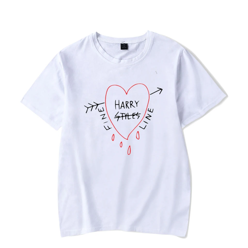 

Harry Styles Tshirt Cotton Oversized T Shirt Men Fine Line Harajuku Tshirt Women Summer Short Sleeve T-Shirts Tops Tees Female