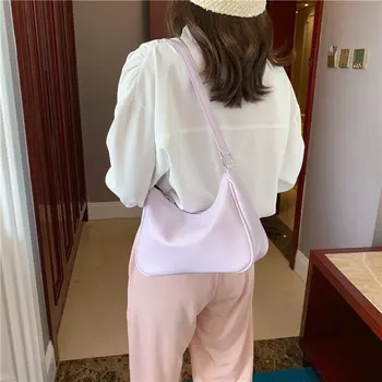 

JZ Brand Small Shoulder Bag for Women 2020 Summer Shopping Bag Korean Top-handle Bags Shopper PU Leather Purses