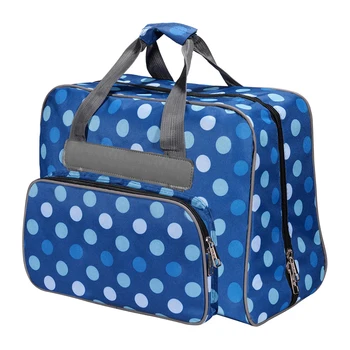 

Oxford Cloth Fashion Dot Pattern Travel Storage Bags Large Capacity Portable Tote Multi-functional Sewing Machine Bag Useful