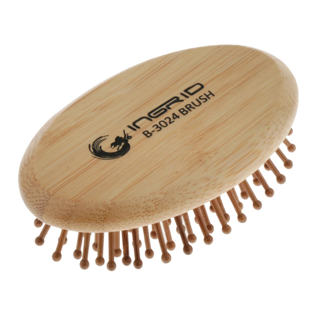 Antistatic Detangling Paddle Hair Brush Travel Oval Compact Hairbrush For Women