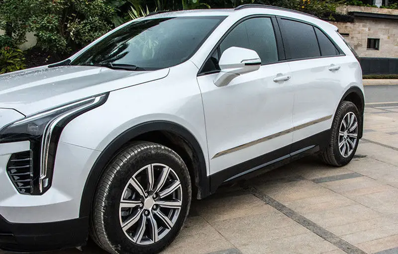 Для Cadillac XT4- сталь хромированная Боковая дверь Корпус нижняя крышка отделка 4 шт