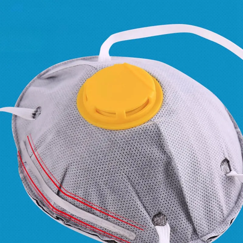 Non-woven Activated Carbon Collapsible Dust Protective Mask Charcoal Particulate Filter Respirator Breathable Face Mask Workplac