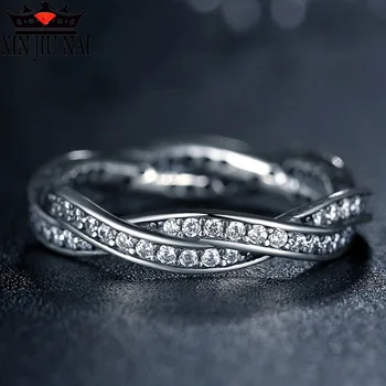 

Classic style ripple ring inlaid with high quality zircon CZ ring for men and women general leisure/party jewelry fashion gifts