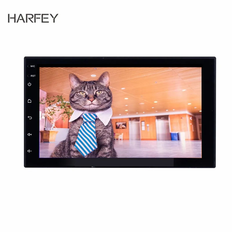 Универсальный Автомобильный мультимедийный плеер Harfey 2DIN Android 8 1/9 0 GPS стерео для