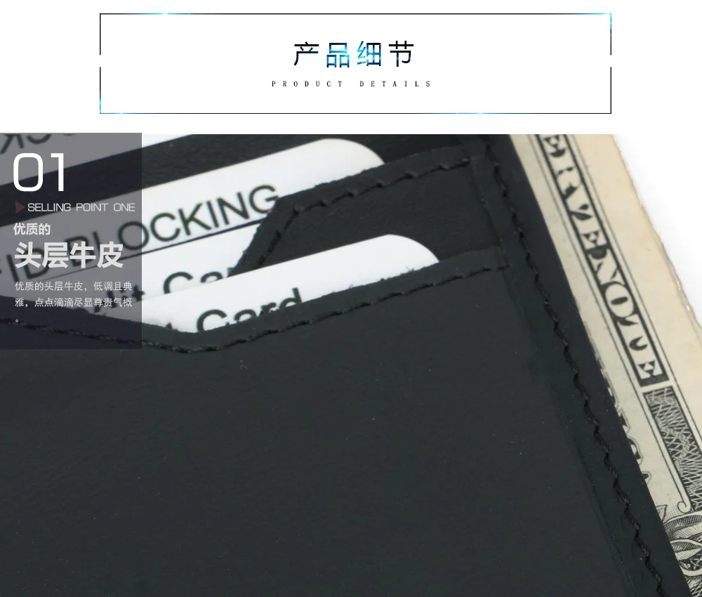 Slim Soft Wallet Genuine Leather Mini Credit Card Wallet Card Holders Men Wallet Thin Small Purse