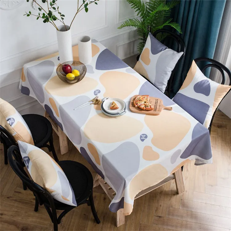 Free Shipping Yellow Cobblestones Tablecloth Table Cover Mantel De Mesa Multifunction Printed Cloth Nappe Centrini Moderni Obrus