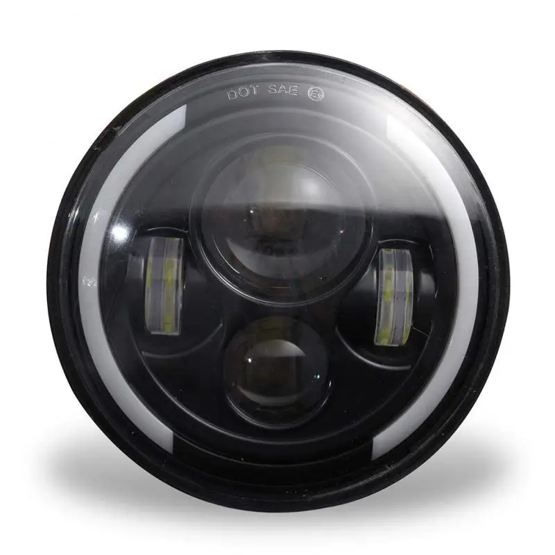 4 Psc 7 дюймов светодиодный фонарь H4 Hi-Lo с Halo angel eyes для Jeep Wrangler JK LJ TJ CJ круглый светодиодный фонарь с белым/желтым