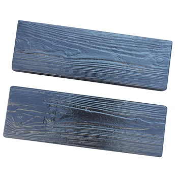 

2pcs Concrete Mold Stepping Wood Grain Stone Forms Garden Decor