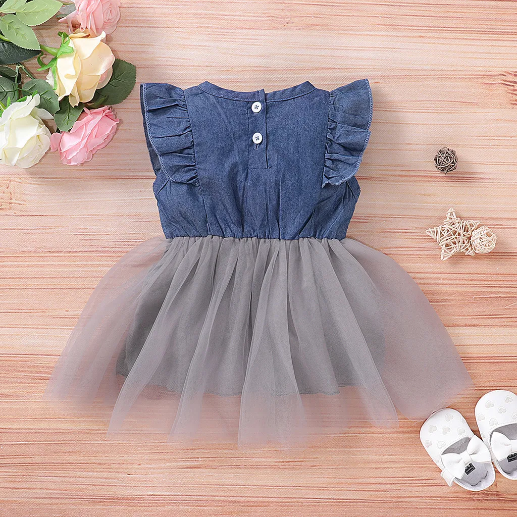 tutu denim dress
