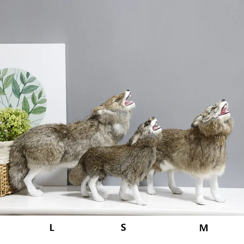 simulation animal dog toy soft shepherd wolf dog animal model exhibition hall home decoration DY80059 (13)