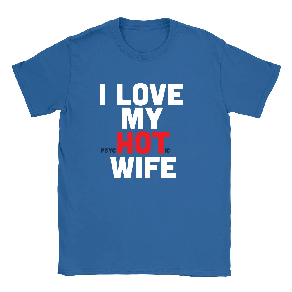 Мужская футболка с надписью I Love My Wife забавный подарок на День святого Валентина