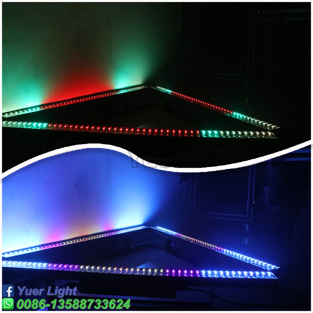 4 개/몫 x 5W AC90-240V DMX RGBW 벽 세탁기 조명 무대 효과 조명 디스코 크리스마스 파티 바 웨딩 클럽 빛