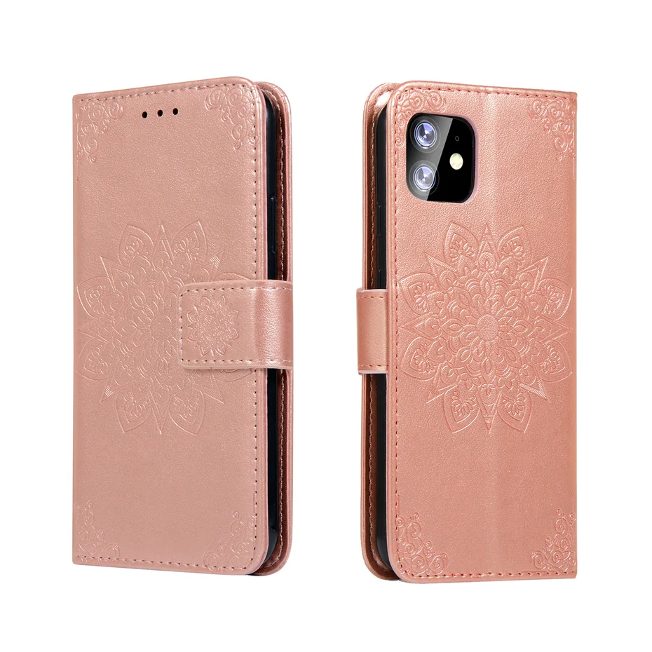 Чехол-бумажник с объемным цветочным рисунком для Iphone 11, 7, 6 S, 8 PLUS, чехол с откидной крышкой для мобильного телефона, сумка для IPHONE 11 PRO, XR, XS, MAX, кожаный чехол-книжка на море