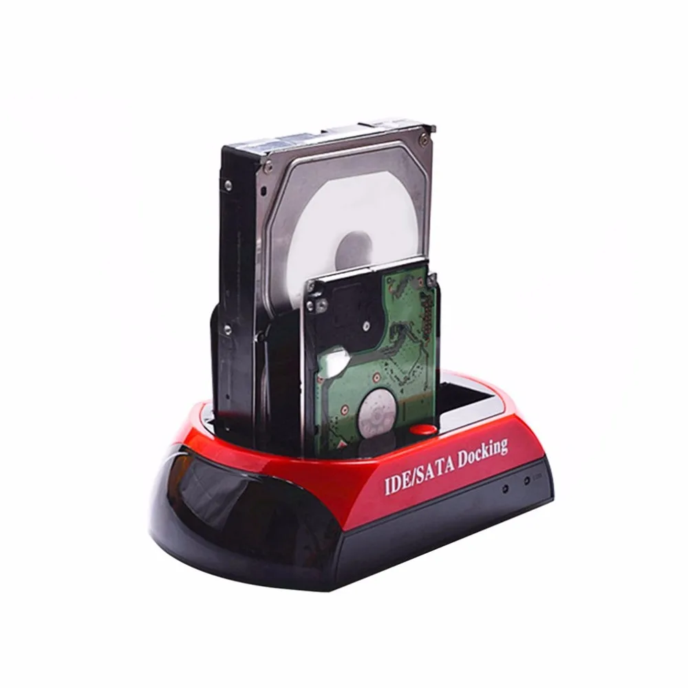 2," 3,5" IDE SATA USB 2,0 док-станция двойной HDD жесткий диск Док-станция база поддержка жесткий диск ЕС США Великобритания AU Plug