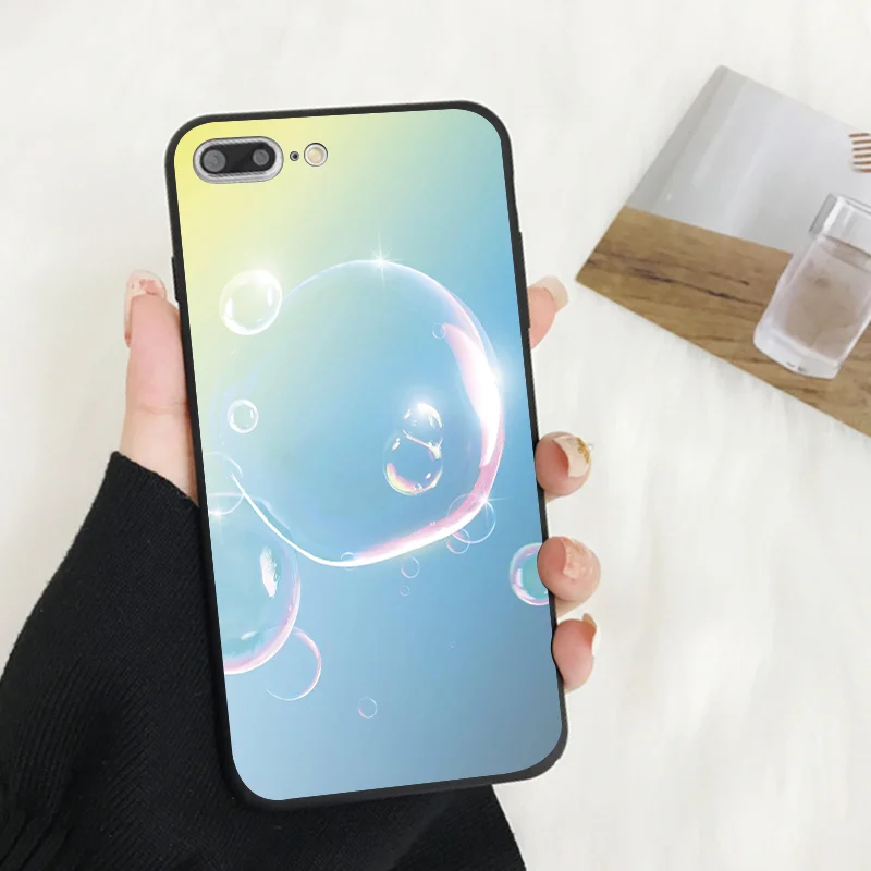 Kpop мягкий чехол для телефона силиконовый чехол ярких цветов для iPhone X XR XS MAX 6 7 8 plus 6s для корпуса Apple - Цвет: H-6011