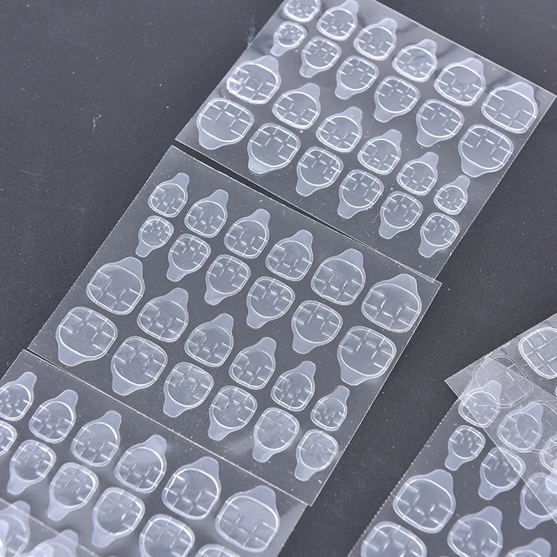 

10Sheet/pack Transparent Double Sided Adhesive Tapes Stickers Fingernail Art False Nail Tips Extension Tools New Sale